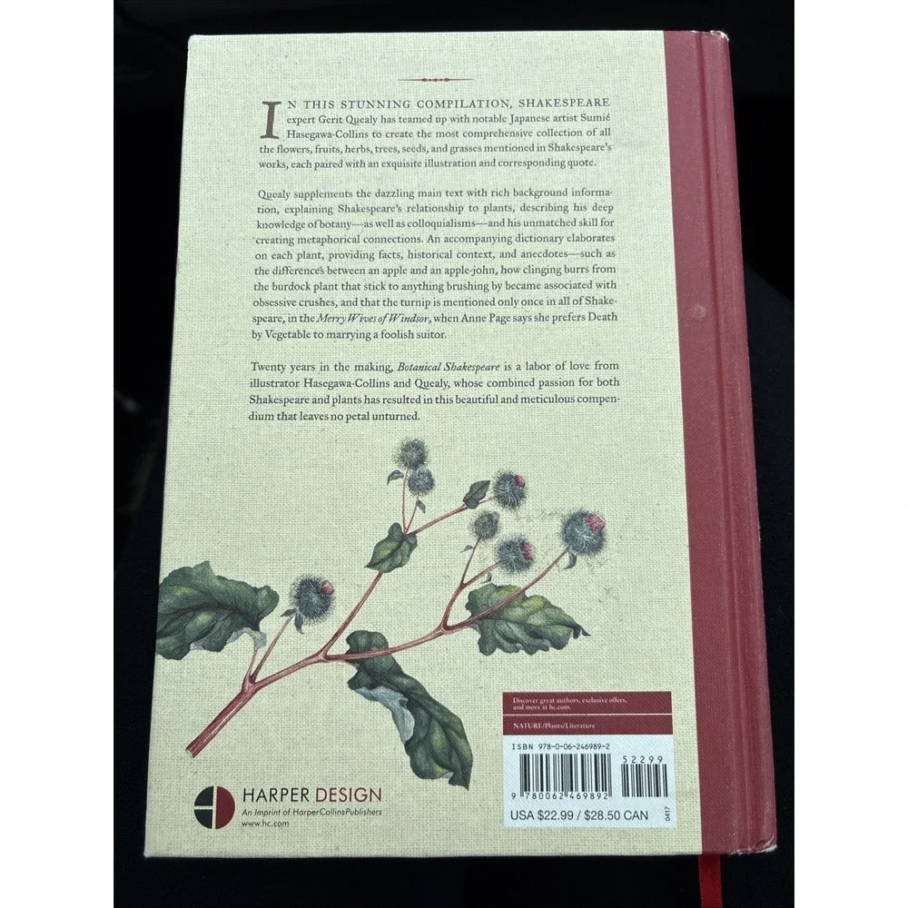 Botanical Shakespeare : An Illustrated Compendium of All the Flowers Hardcover